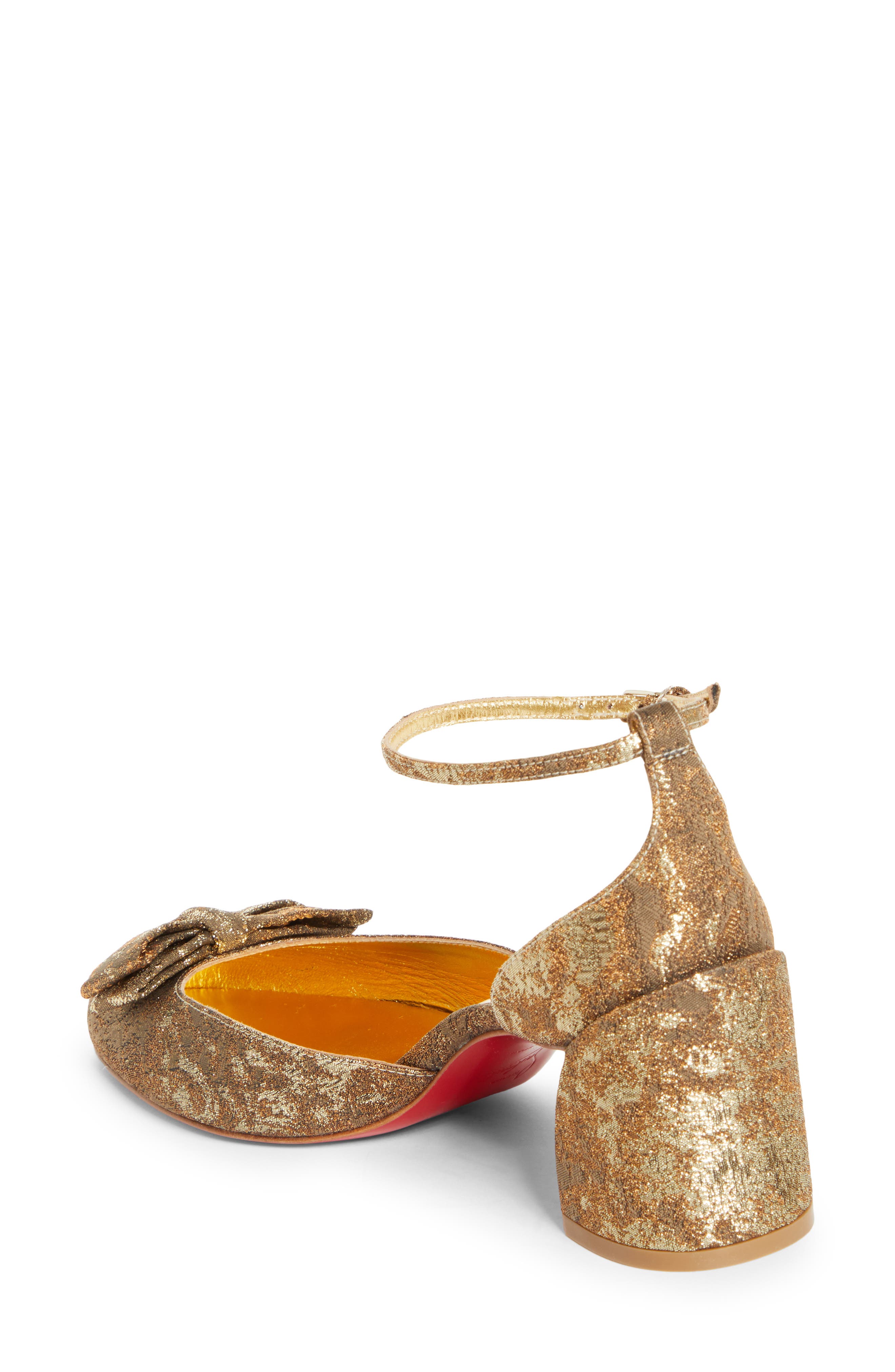 Jane Bow Pump, Alternate, color, GOLD