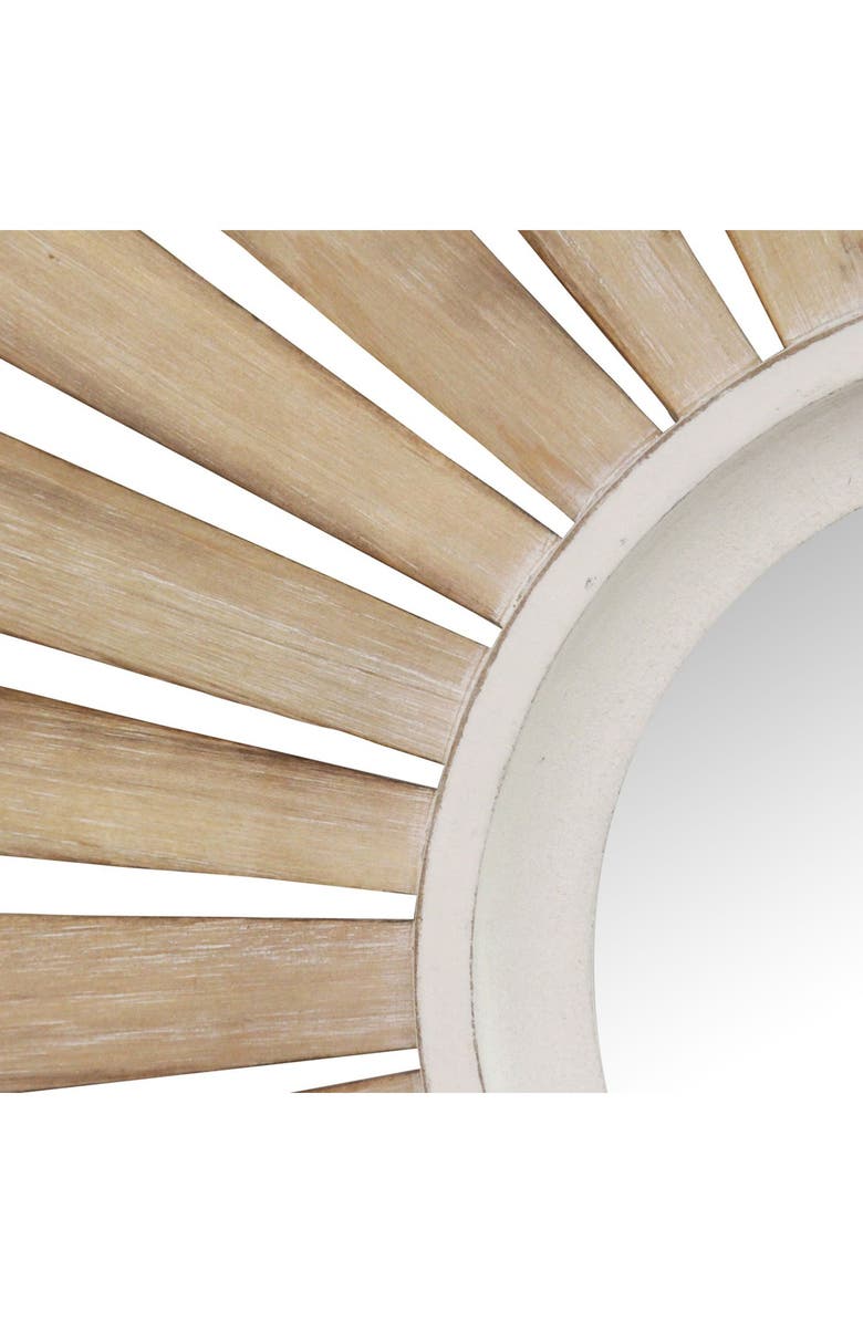 STRATTON HOME DECOR 30" Taylor Wood Starburst Wall Mirror, Alternate, color, 