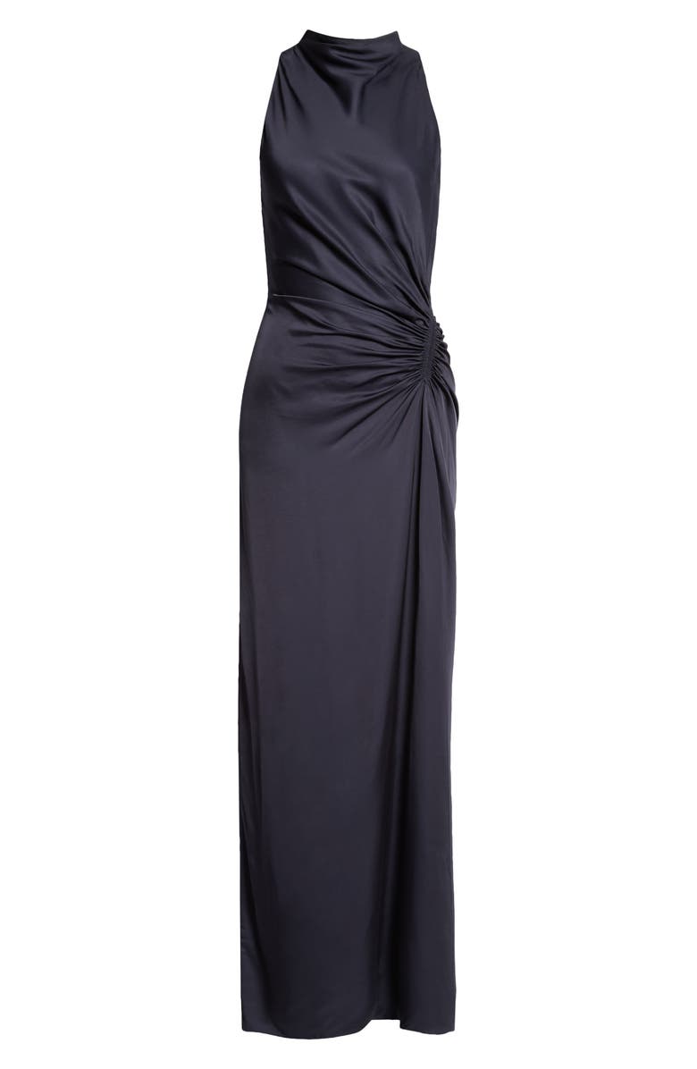 A.L.C. Inez Funnel Neck Gown, Alternate, color, Dark Sapphire