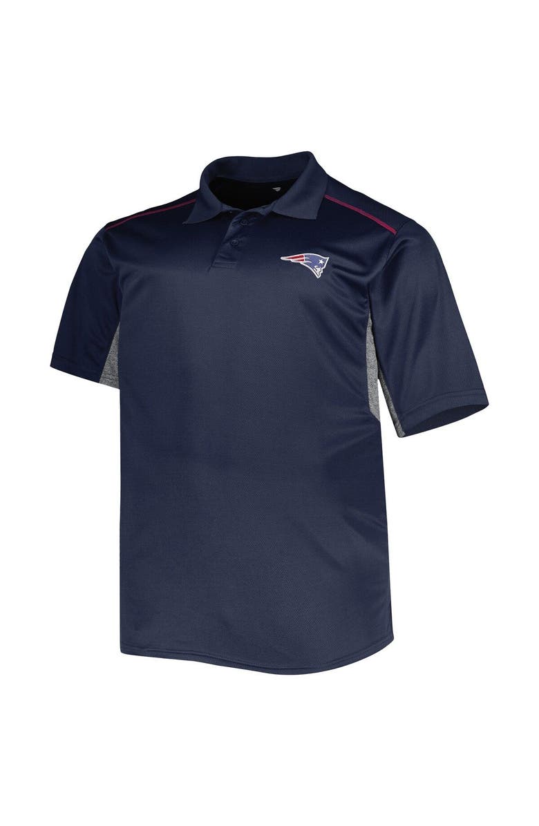 PROFILE Men's Navy New England Patriots Big & Tall Team Color Polo, Alternate, color, Navy