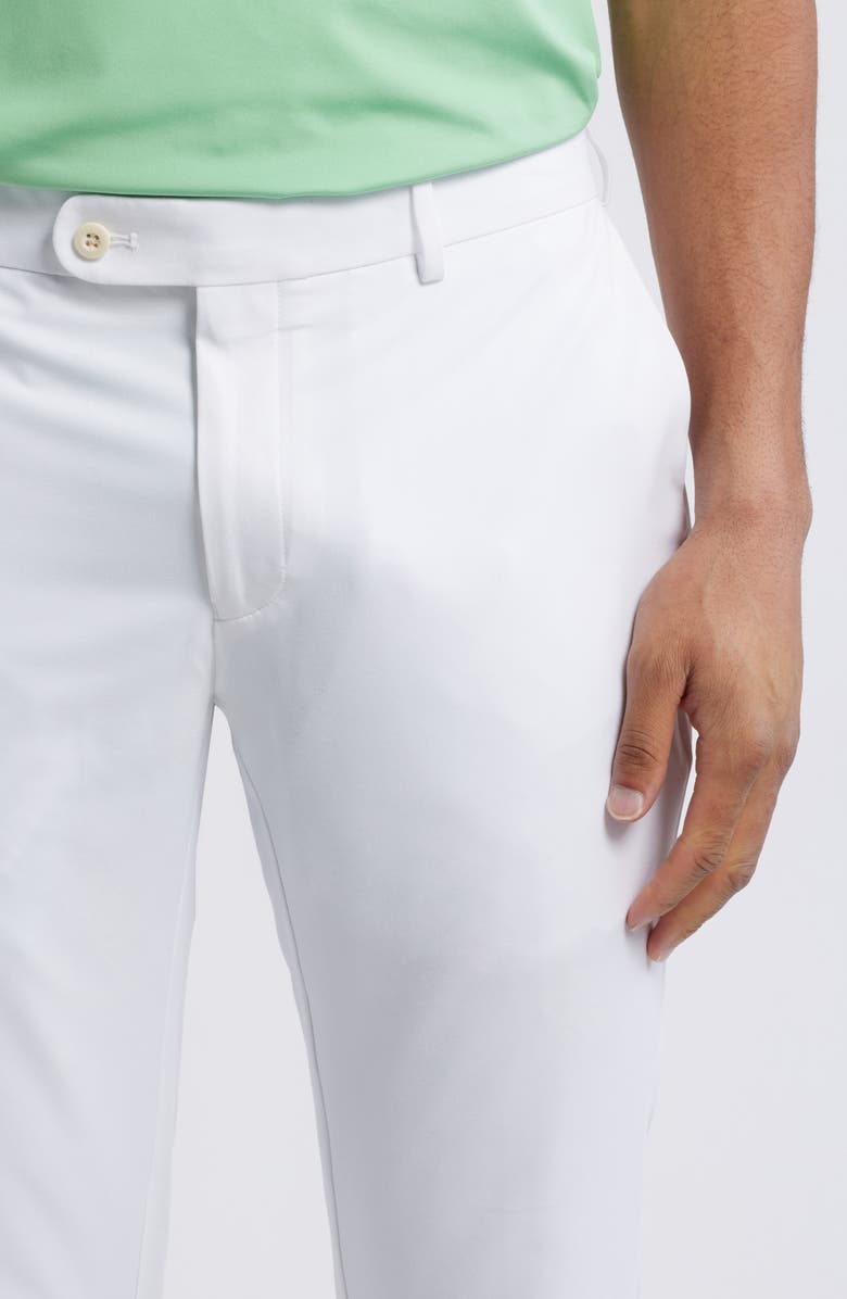 Peter Millar Crown Crafted Surge Performance Flat Front Trousers, Alternate, color, White