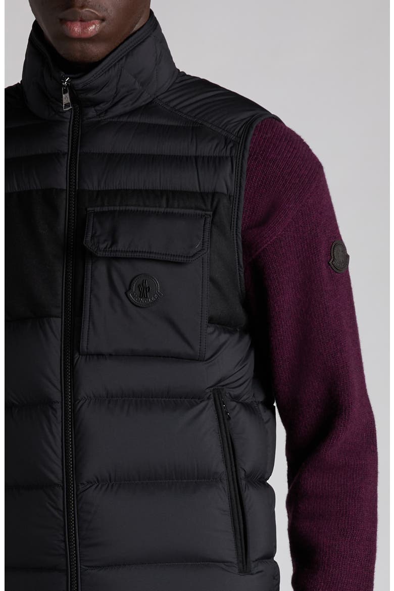 Estagnous Down Puffer Vest, Alternate, color, BLACK