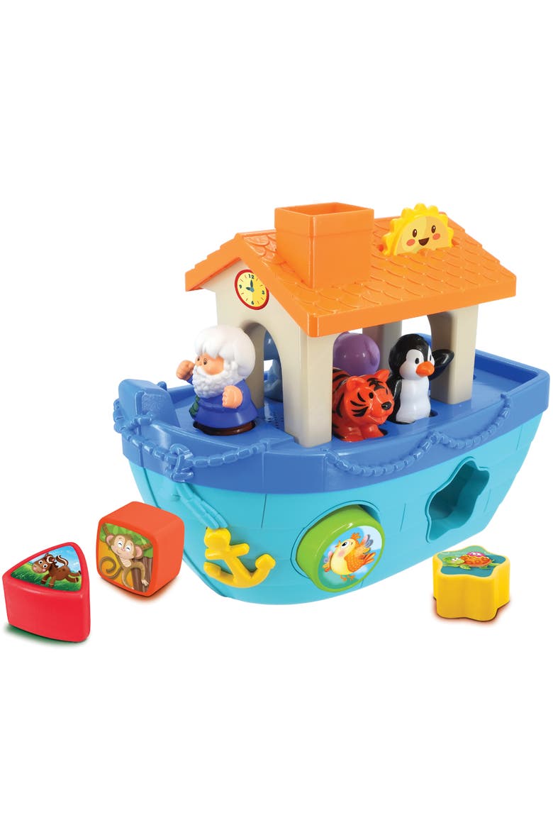 Shape-Sorting Noah's Ark Boat Playset, Alternate, color, Multicolored