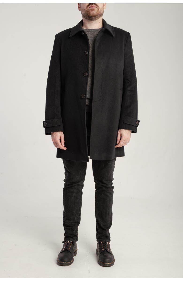 1982 Cashmere Single Breasted Coat, Alternate, color, Black