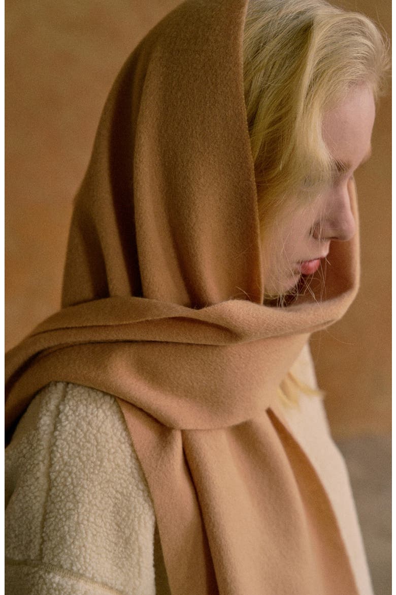 Lost in Warmth Cashmere Scarf, Alternate, color, KHAKI