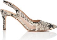 Joan Oloff Shoes Dance Leather Slingback Pump