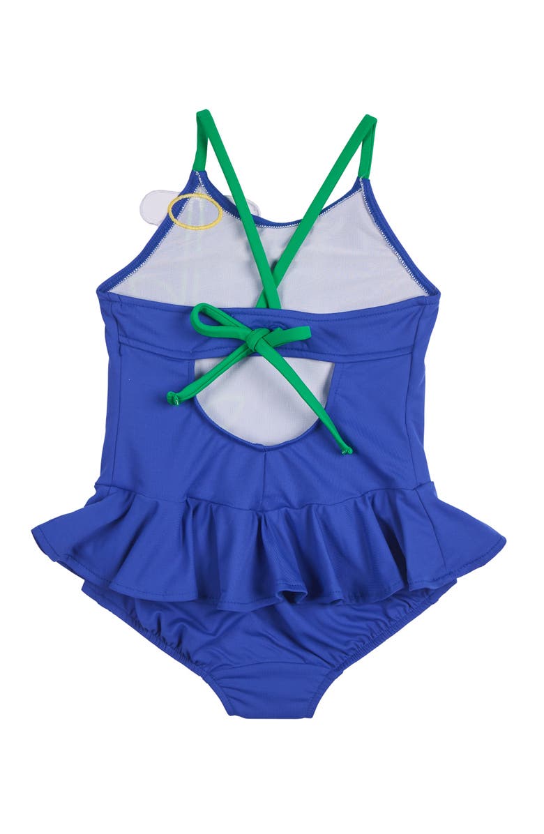 Florence Eiseman Skirted Swimsuit With Flower, Alternate, color, 