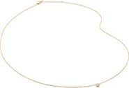 Monica Vinader Solitaire Diamond Pendant Necklace