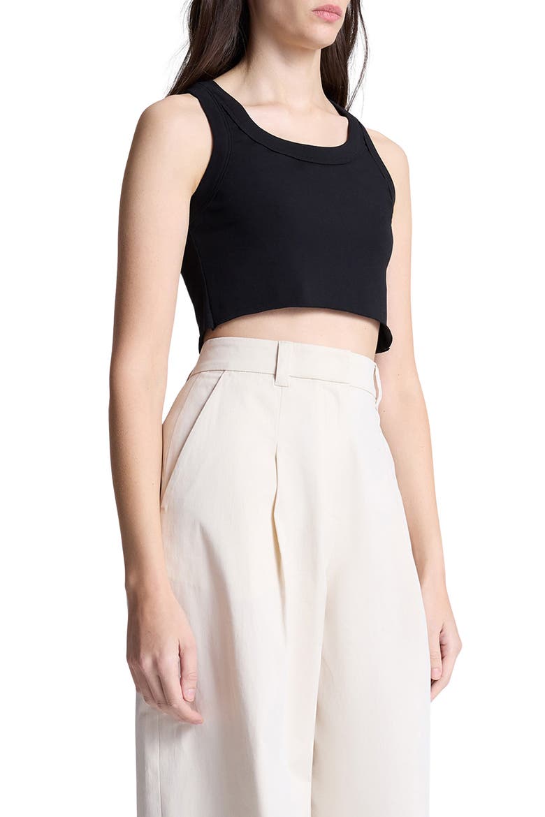 Halsey Crop Tank, Alternate, color, BLACK