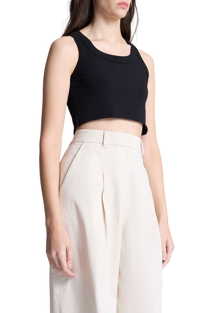 A.L.C. Halsey Crop Tank, Alternate, color, Black