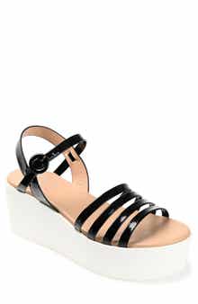 Journee Collection Miragge Platform Sandal