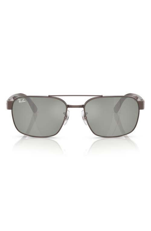 Ray Ban Rb3751 Sunglasses Havana Brown Frame Green Lenses 61-17 In Copper