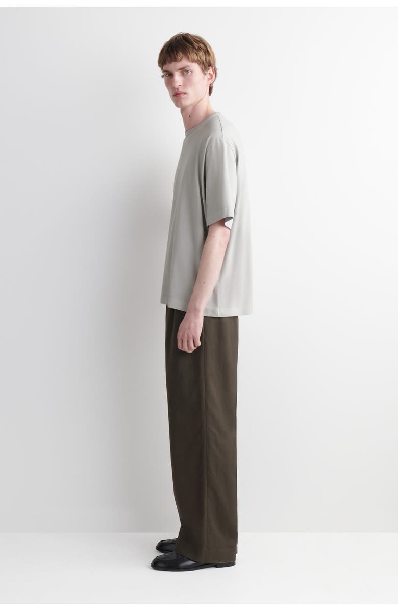 COS Relaxed Heavyweight Washed-Cotton T-Shirt, Alternate, color, Light Blue