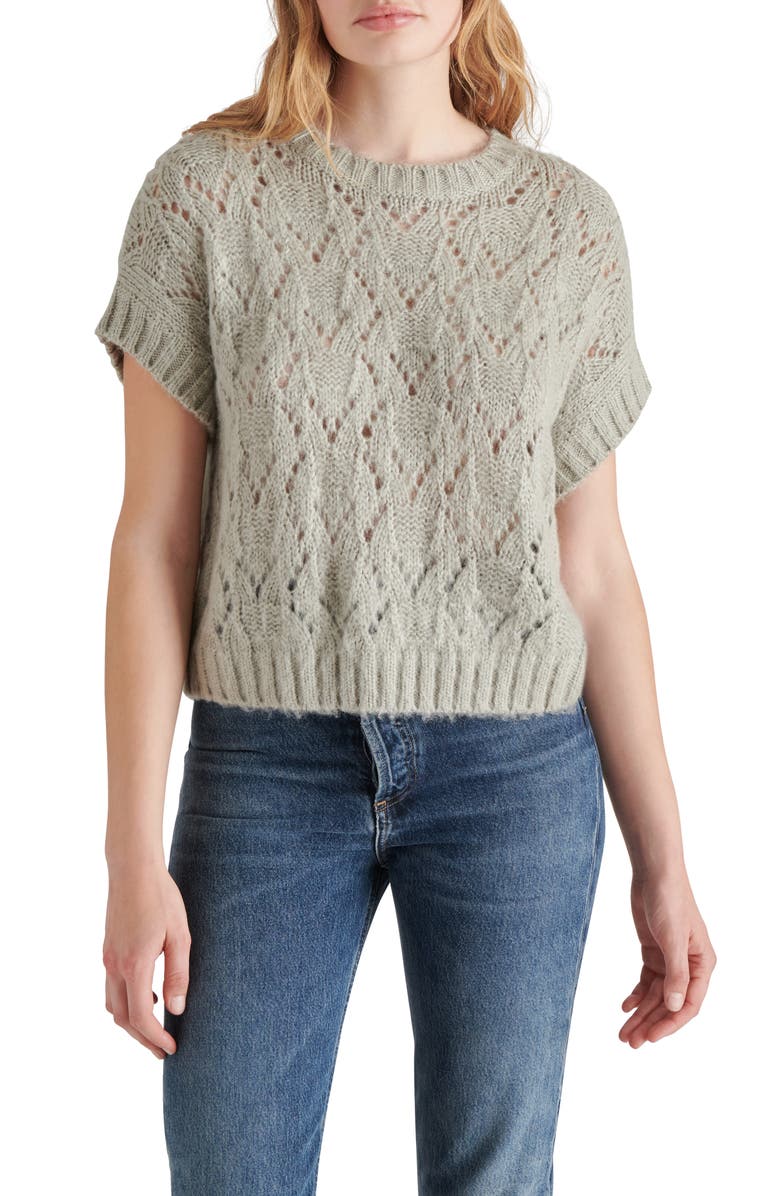 Steve Madden Wilson Pointelle Sweater, Main, color,