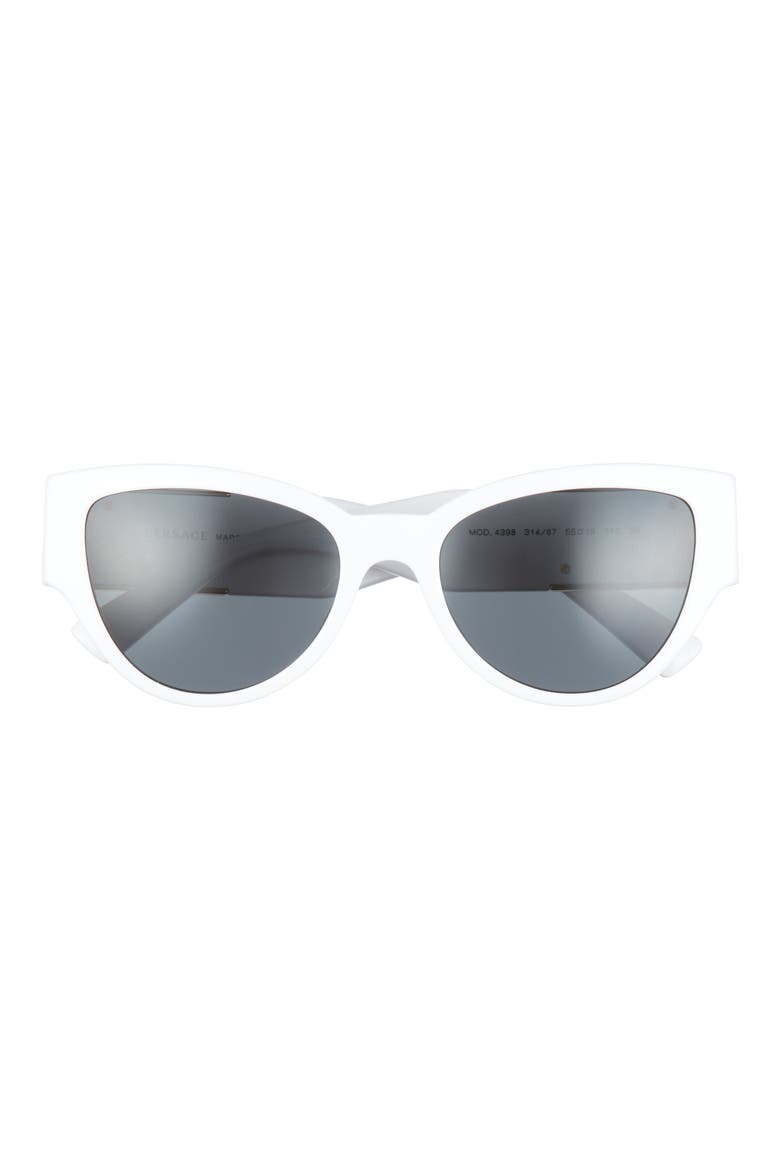 Phantos 55mm Cat Eye Sunglasses, Main, color, WHITE