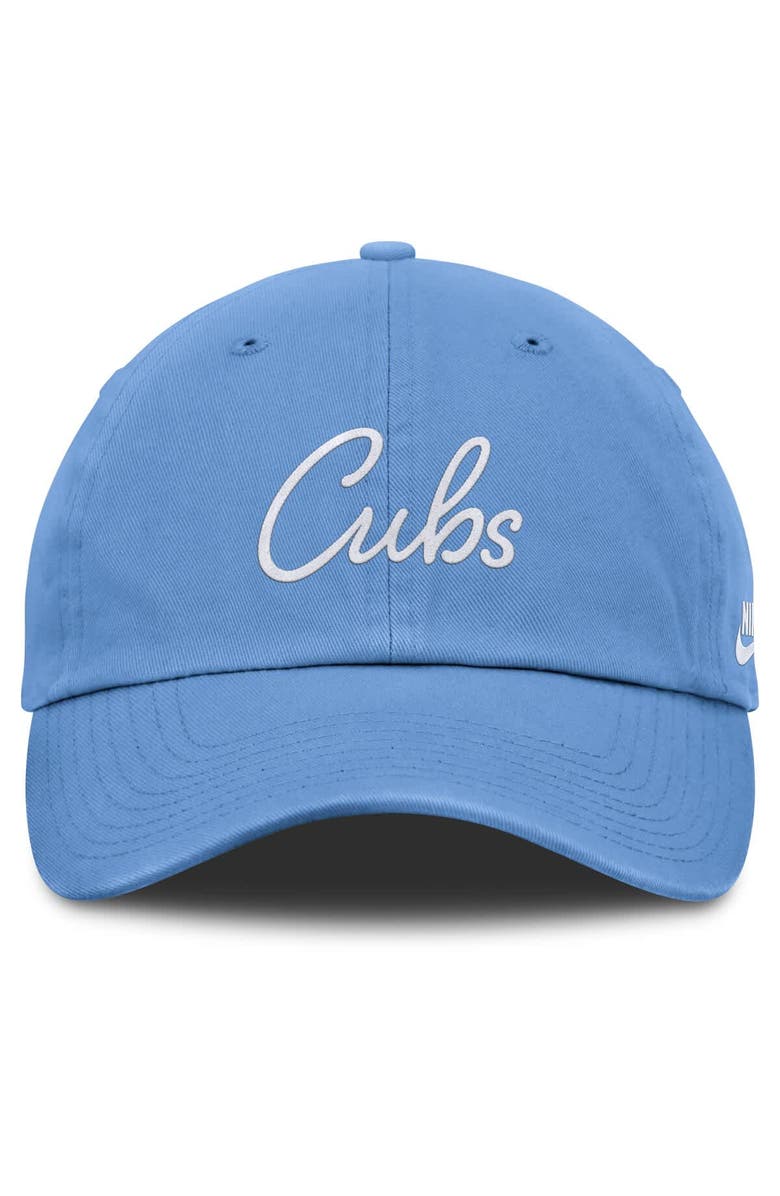 Nike Women's Nike Light Blue Chicago Cubs Cooperstown Club Script Adjustable Hat, Alternate, color,