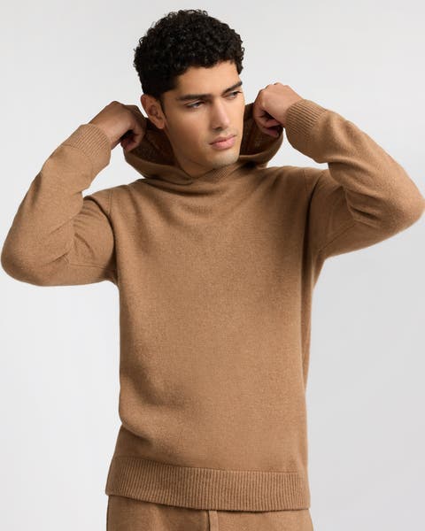 100% Cashmere Hooded Pullover