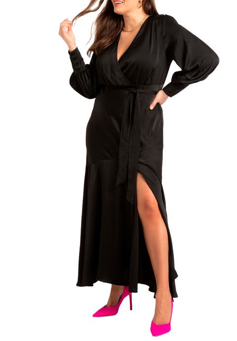 Satin Maxi Dress (Plus Available)