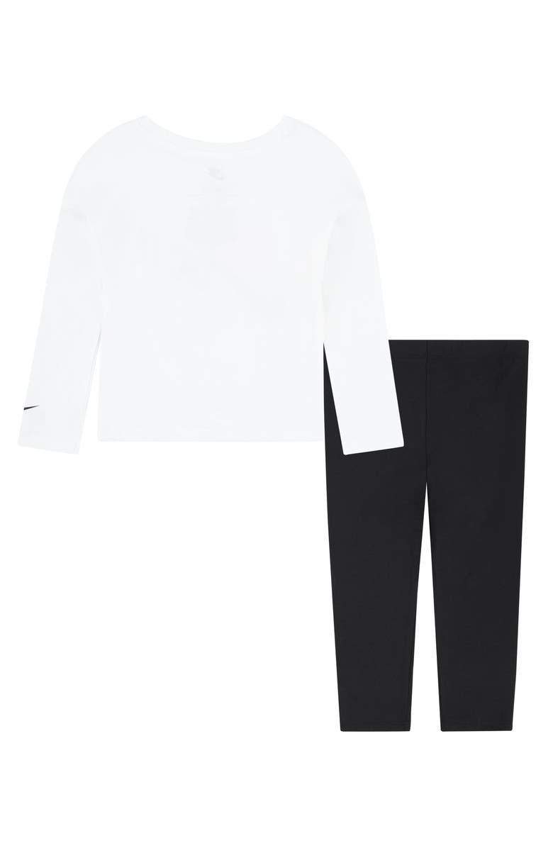 Nike Kids' Tie Front Long Sleeve Graphic T-Shirt & Leggings Set, Alternate, color,