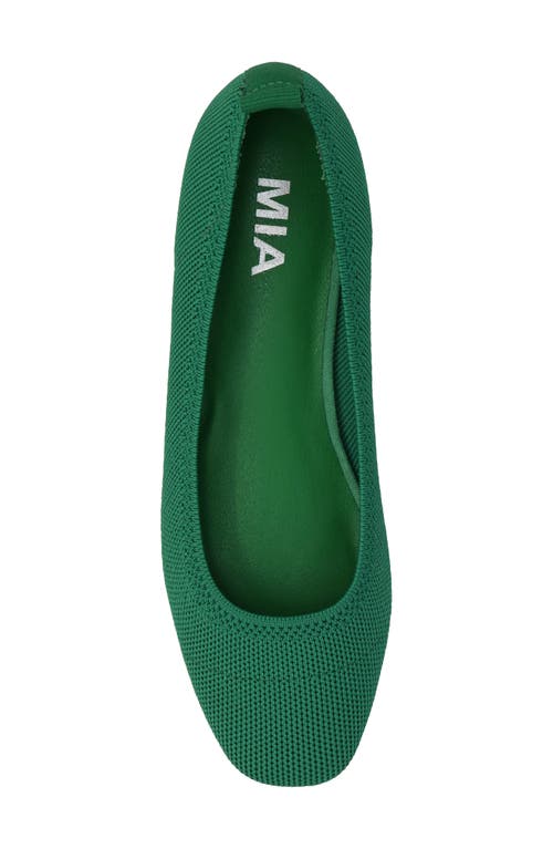 Mia Raisa Stretch Knit Flat In Green