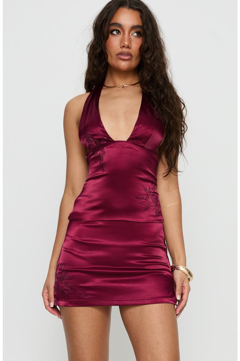 Hotstone Mini Skort, Alternate, color, BERRY