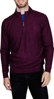 TailorByrd Quarter Zip Cozy Knit Pullover