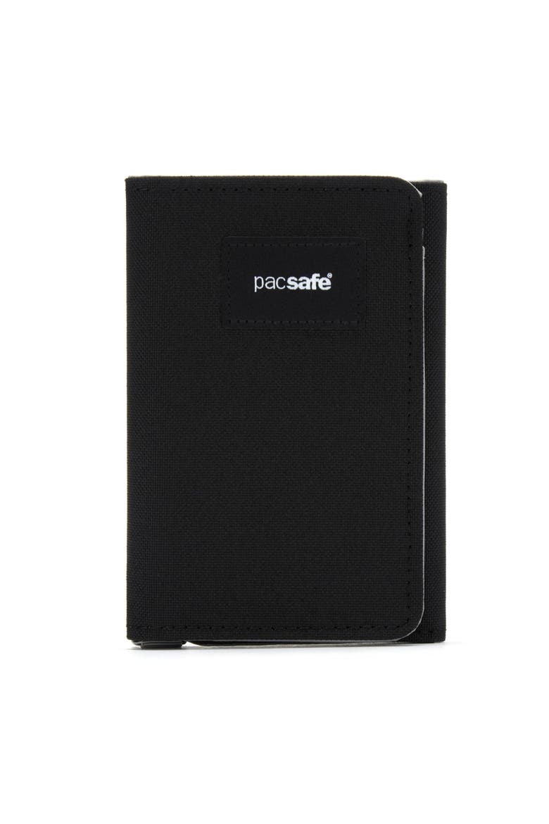 RFIDsafe Trifold Wallet, Main, color, Jet Black