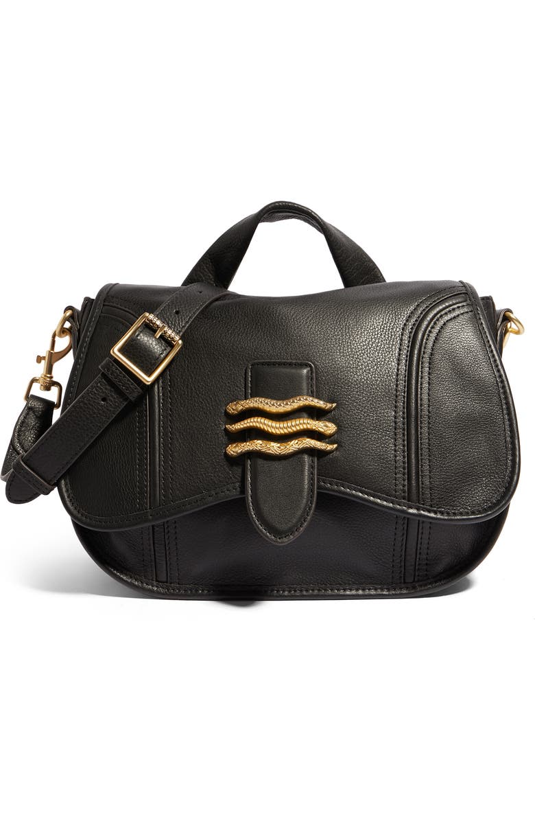 Aimee Kestenberg Fierce & Fab Leather Saddle Bag, Main, color,