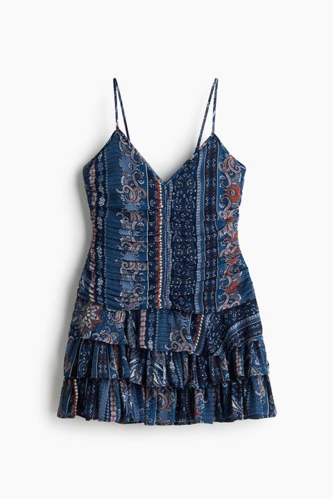 Flared-skirt Strappy Dress