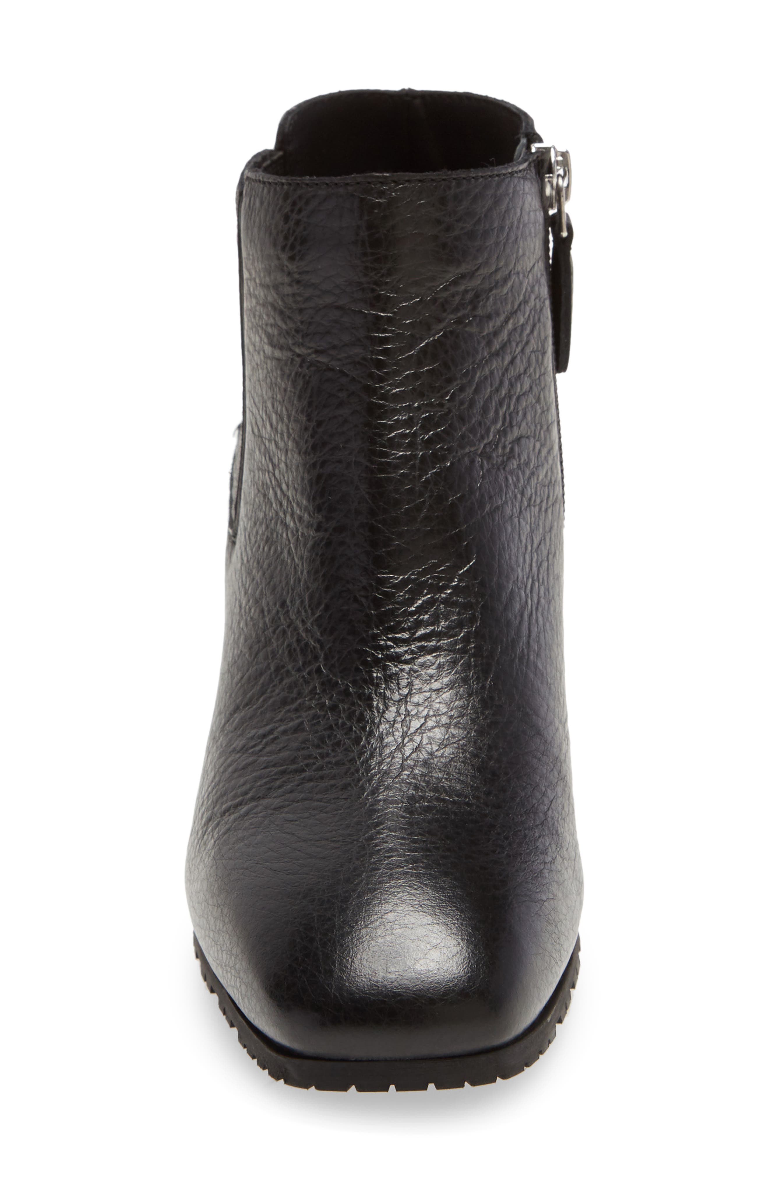 Weatherproof Block Heel Bootie, Alternate, color, BLACK/ BLACK