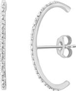 EFFY Sterling Silver Pavé Diamond Drop Earrings