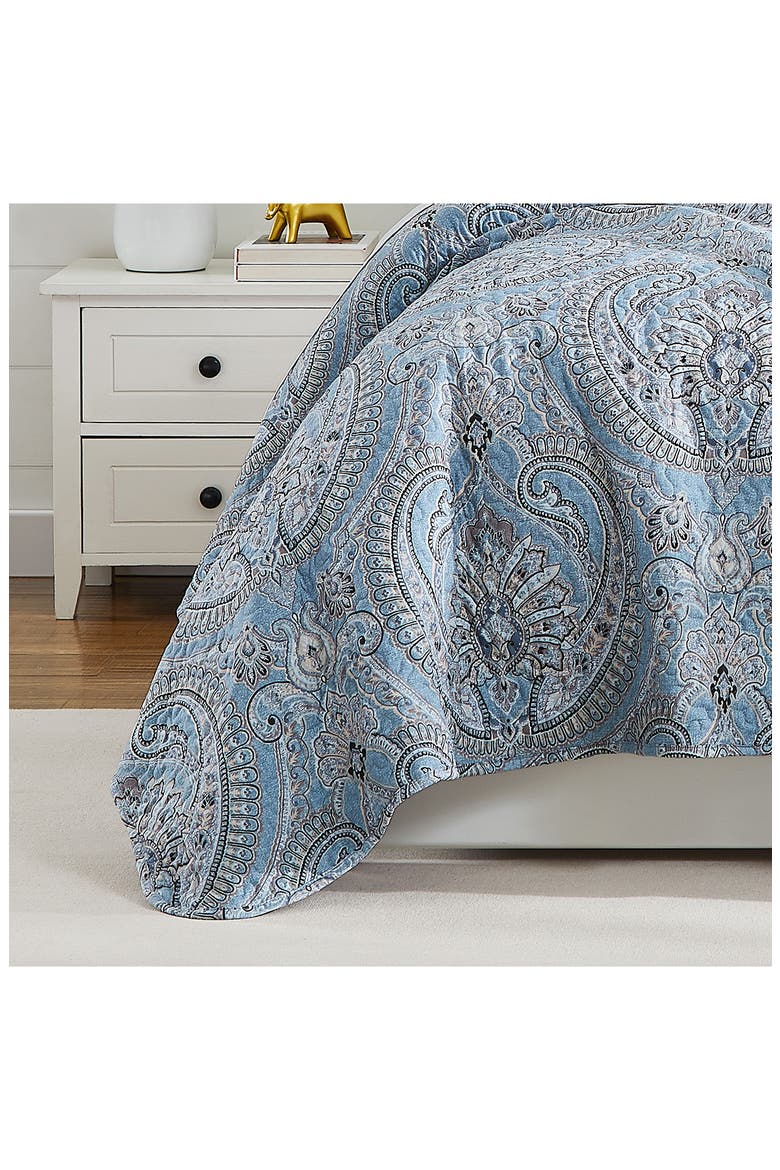 Pure Melody Quilt Bedding Set, Alternate, color, AQUA
