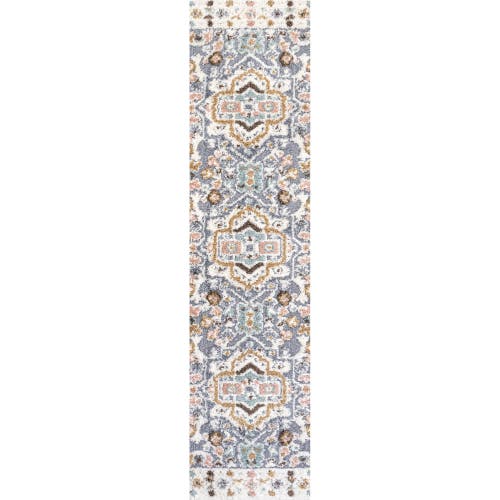 Jonathan Y Aziza Persian Medallion High-low Area Rug In Multi