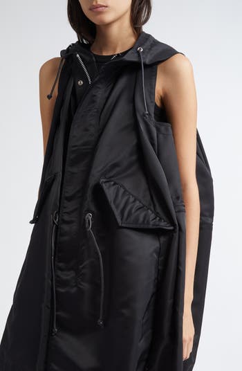 sacai 25ss Nylon Twill Hoodie Vest 人気 Nylon Twill Hoodie Vest | sacai Official Store サカイ