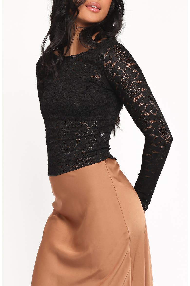 Iveta Lace Top, Alternate, color, BLACK