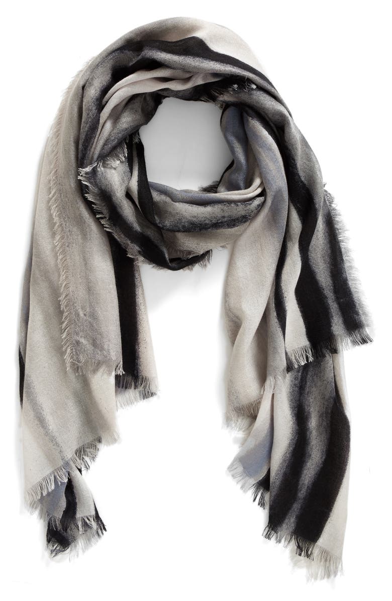 Nordstrom Artist Ombré Cashmere & Silk Scarf, Main, color,