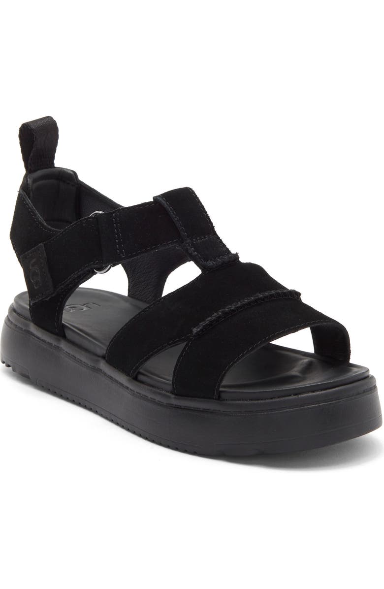 UGG<sup>®</sup> Zayne Fisher Sandal, Main, color, Black