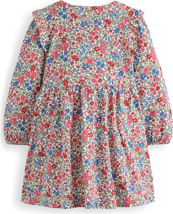 Kids' Frill Sleeve Cotton Jersey Dress