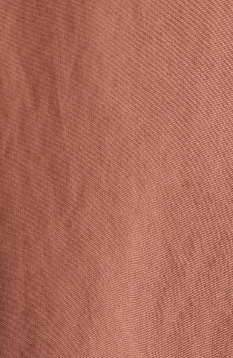 Chloé Tie Waist Cotton Poplin Skirt, Alternate, color, Plain Brown