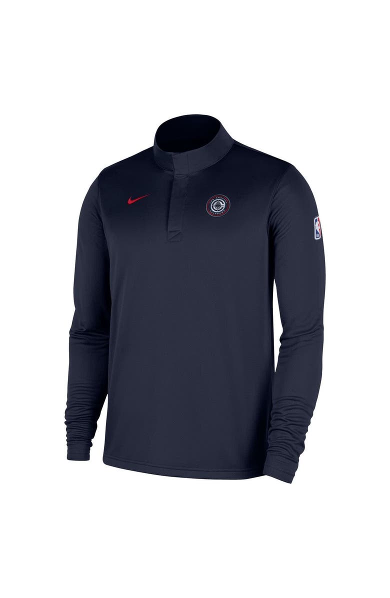 Nike Men's Nike Navy LA Clippers 2025/26 Authentic Coaches Quarter-Zip Dri-Fit Top, Alternate, color, Navy