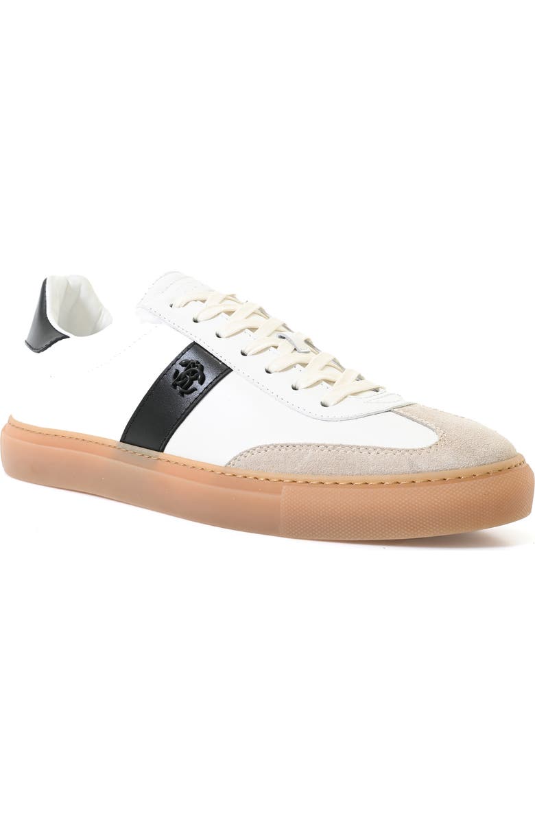 Roberto Cavalli Low Top Sneaker, Main, color, White/ Ivory Black