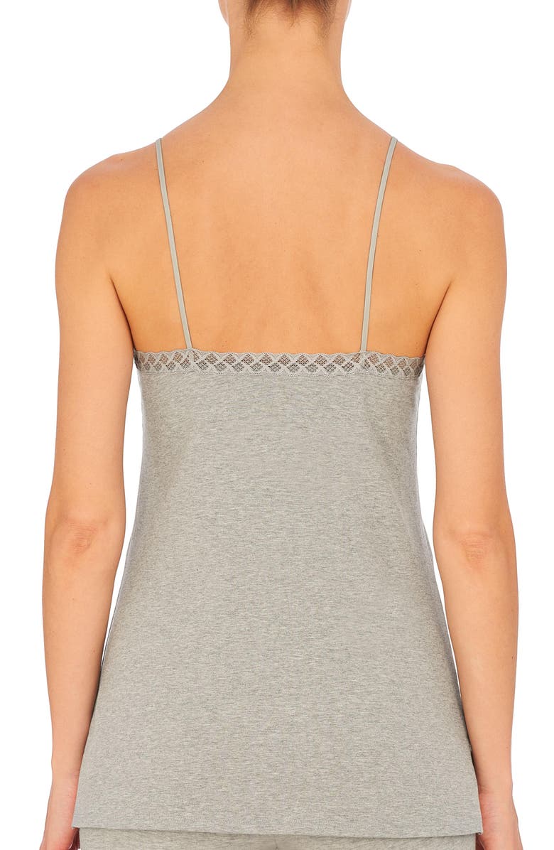 Natori Bliss Cotton Light Weight Sleep Cami, Alternate, color, Lt Grey Heather
