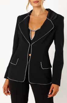 Petal & Pup Shiloh Crystal Embellished Blazer