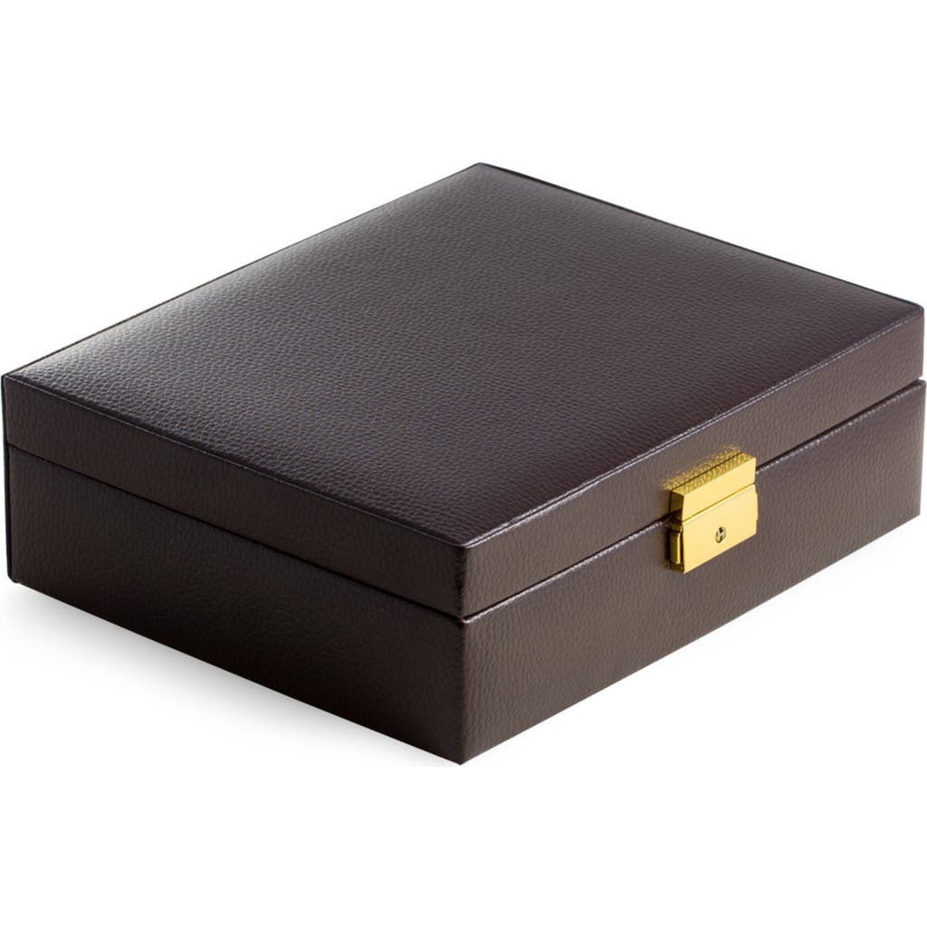Shop Bey-berk Watch Valet Case In Black