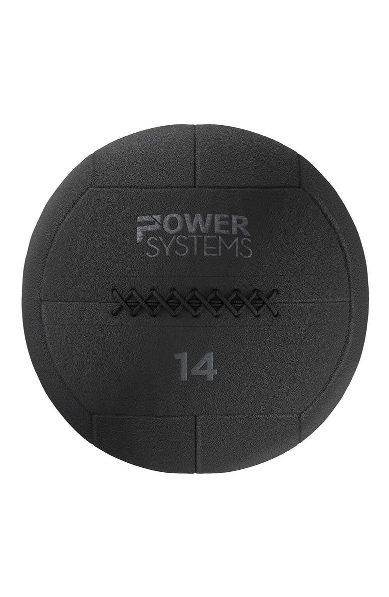 Power Systems Ballistic Ball, 14 Tough Soft-Shell Medicine Ball for Training & Fitness, Alternate, color, Black