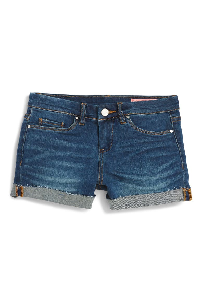 Cuff Denim Shorts, Main, color, RECOVER