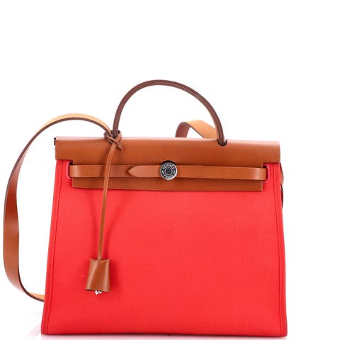Herbag Zip Leather and Toile 31