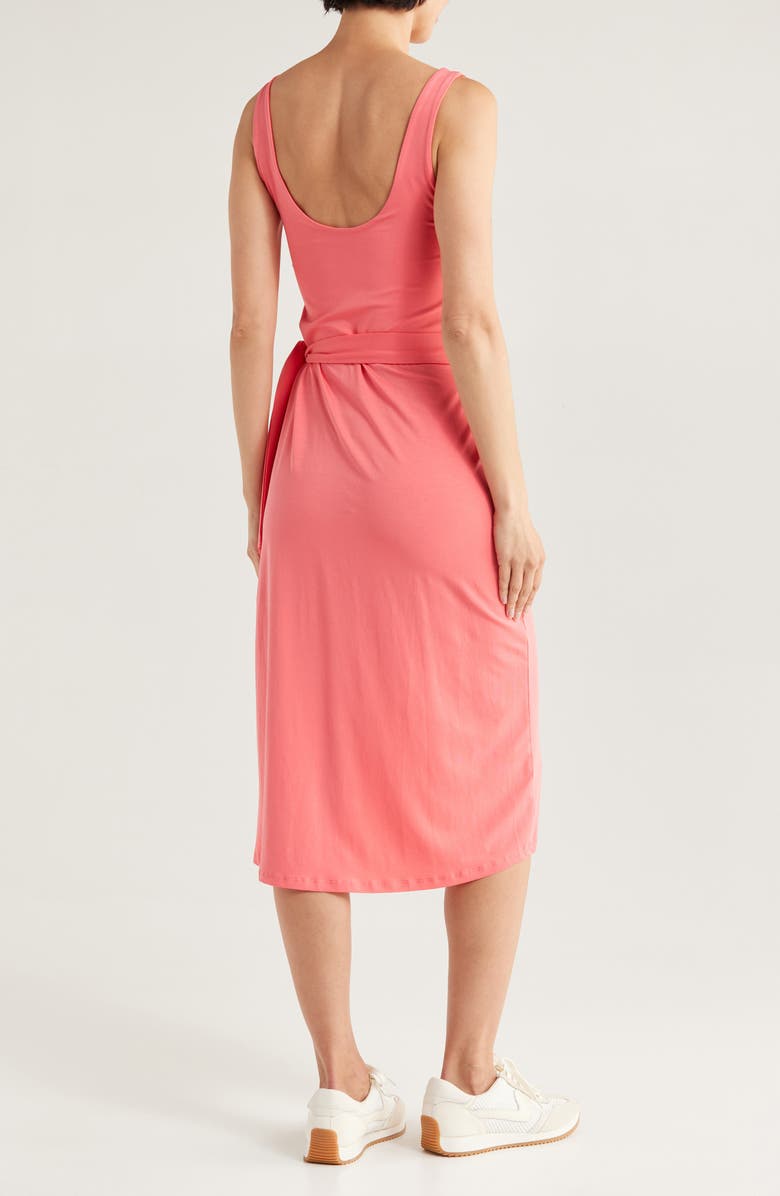 Beyond Yoga Intrigue Midi Dress, Alternate, color, Coral Glow