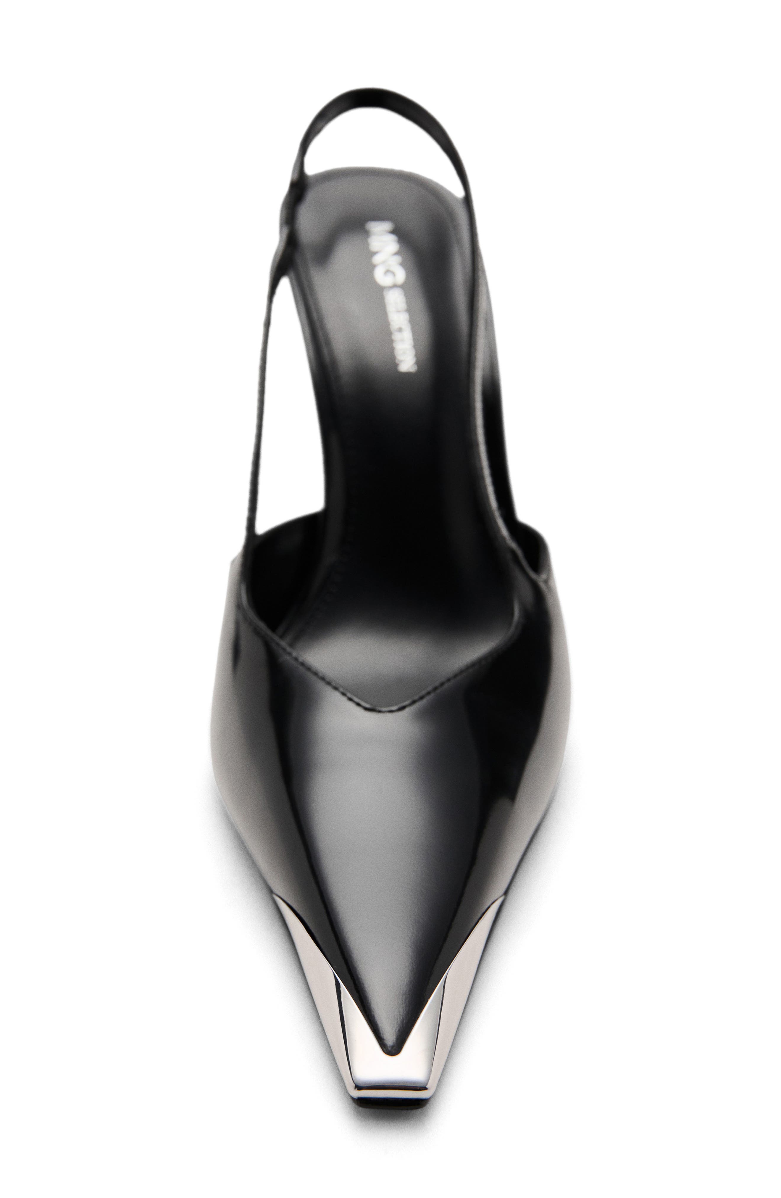 MANGO x Kaia Gerber Slingback Pump, Alternate, color, 