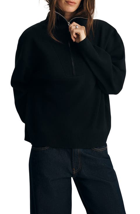 Half Zip Polo Sweater